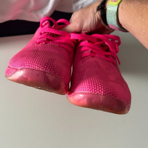 NOBULL Training Shoes Women 9.5, Men 8, Pink Camouflage Crosstrainer Workout - Picture 4 of 13